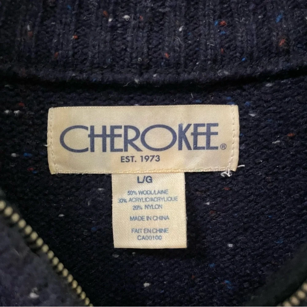 Men’s Cherokee Wool Blend Sweater - Picture 3 of 12